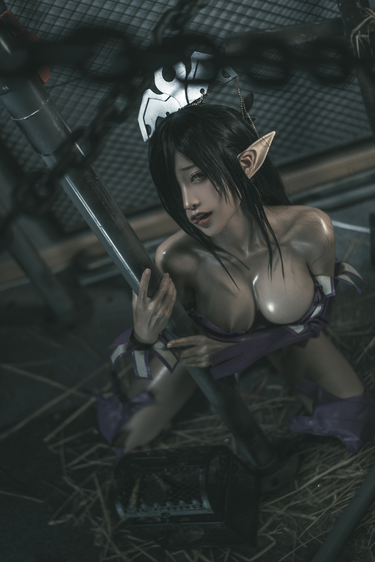 图片[4]-蠢沫沫 – NO.117 黑兽 女王之原设35p-COS世界