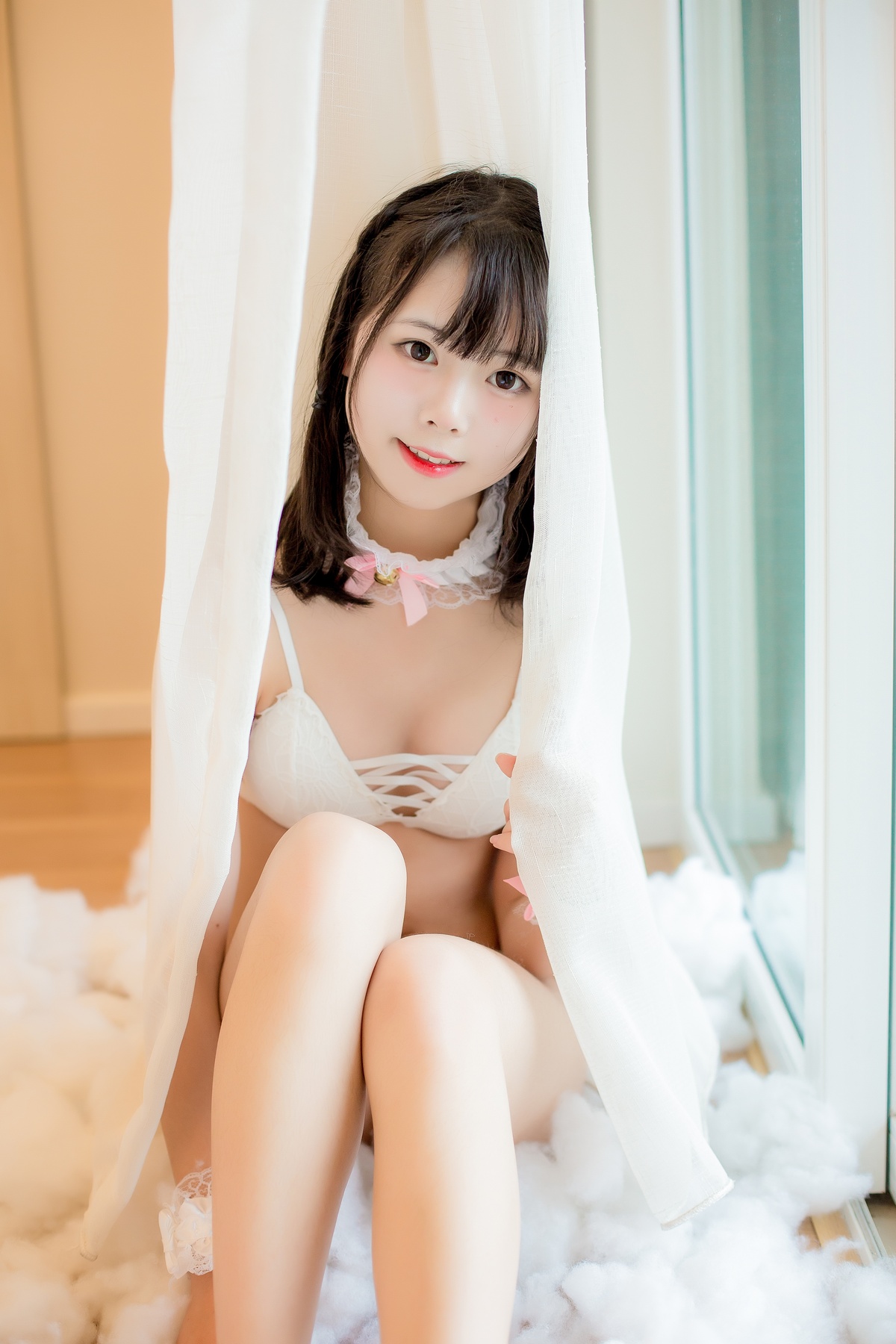 图片[3]-「微博红人」向小圆 – NO.02 白色软绵绵少女-COS世界