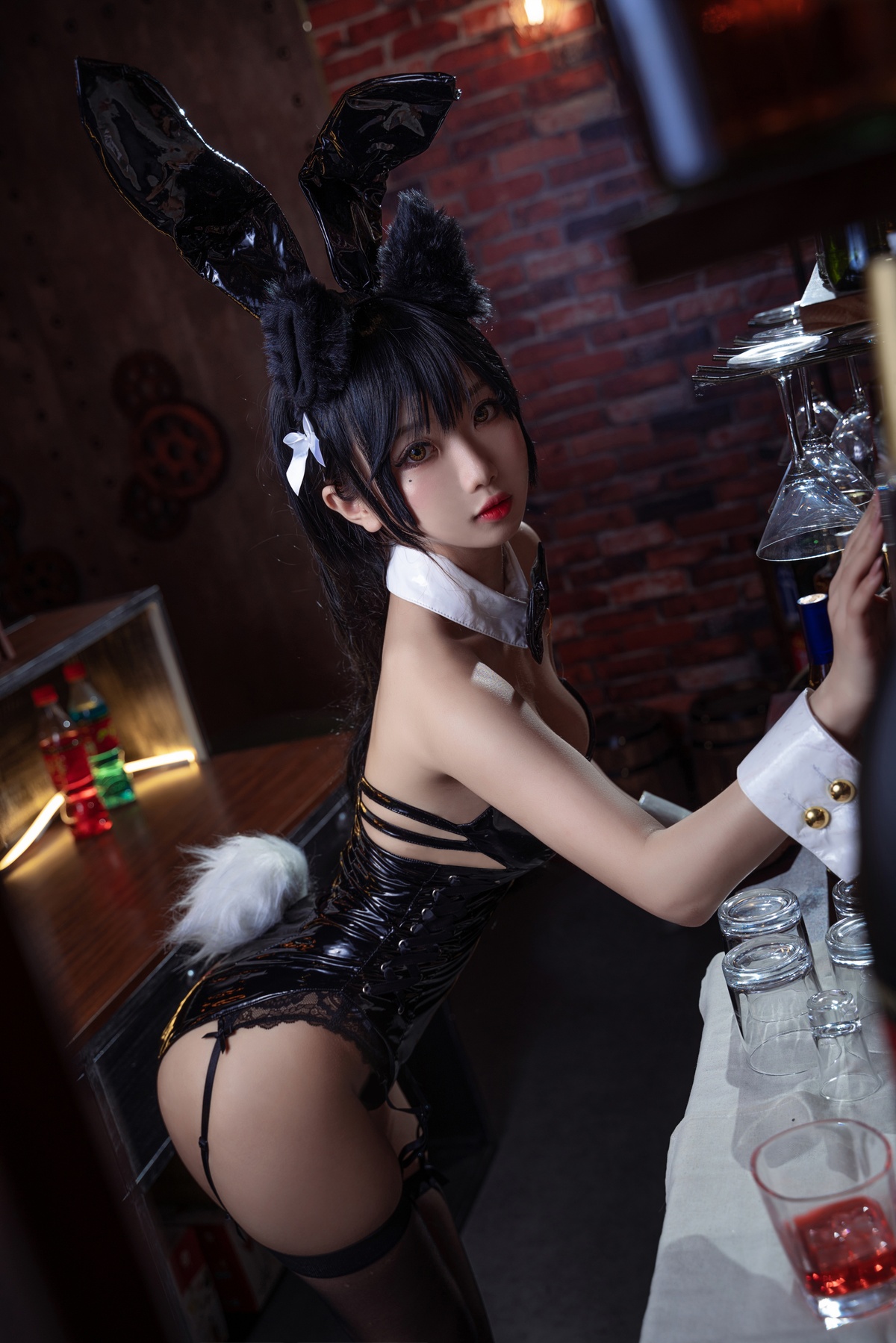 图片[3]-鬼畜瑶 NO.007 大狗黑色同人兔女郎-COS世界