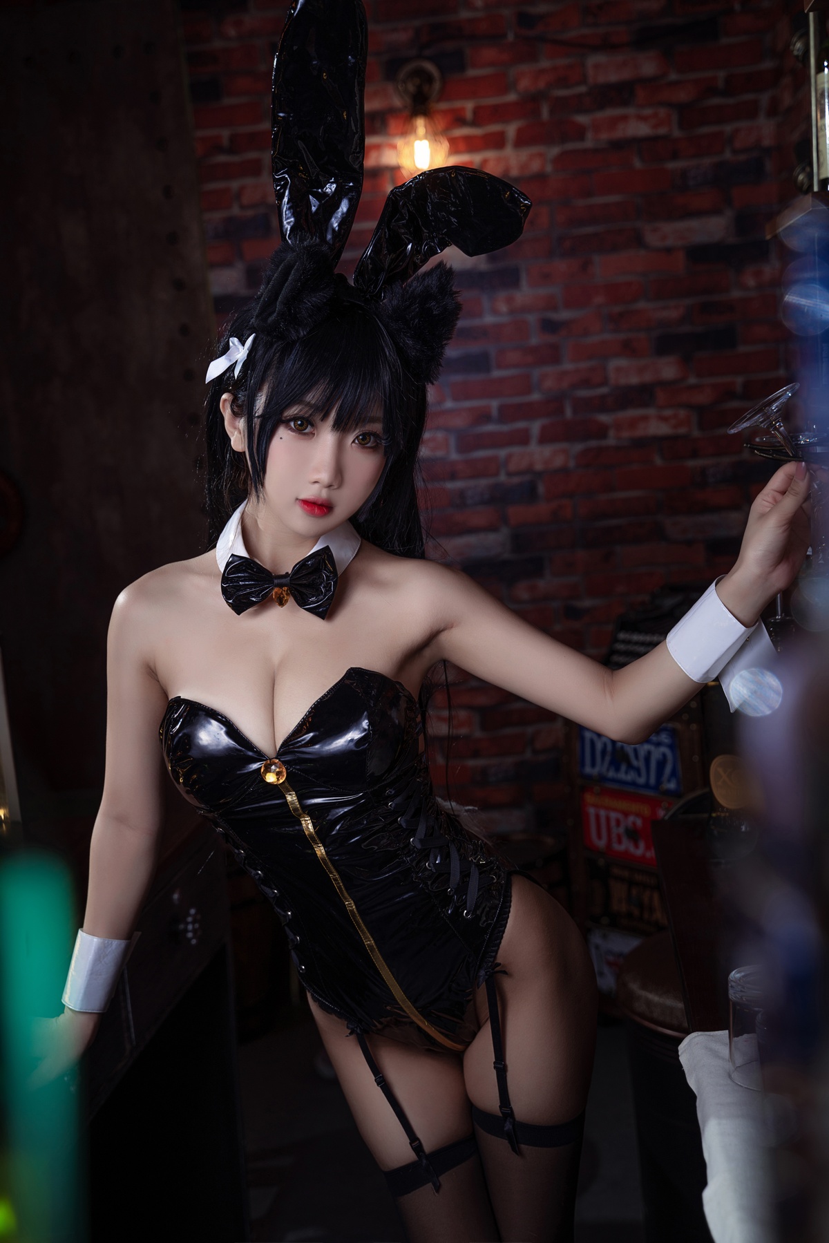图片[4]-鬼畜瑶 NO.007 大狗黑色同人兔女郎-COS世界
