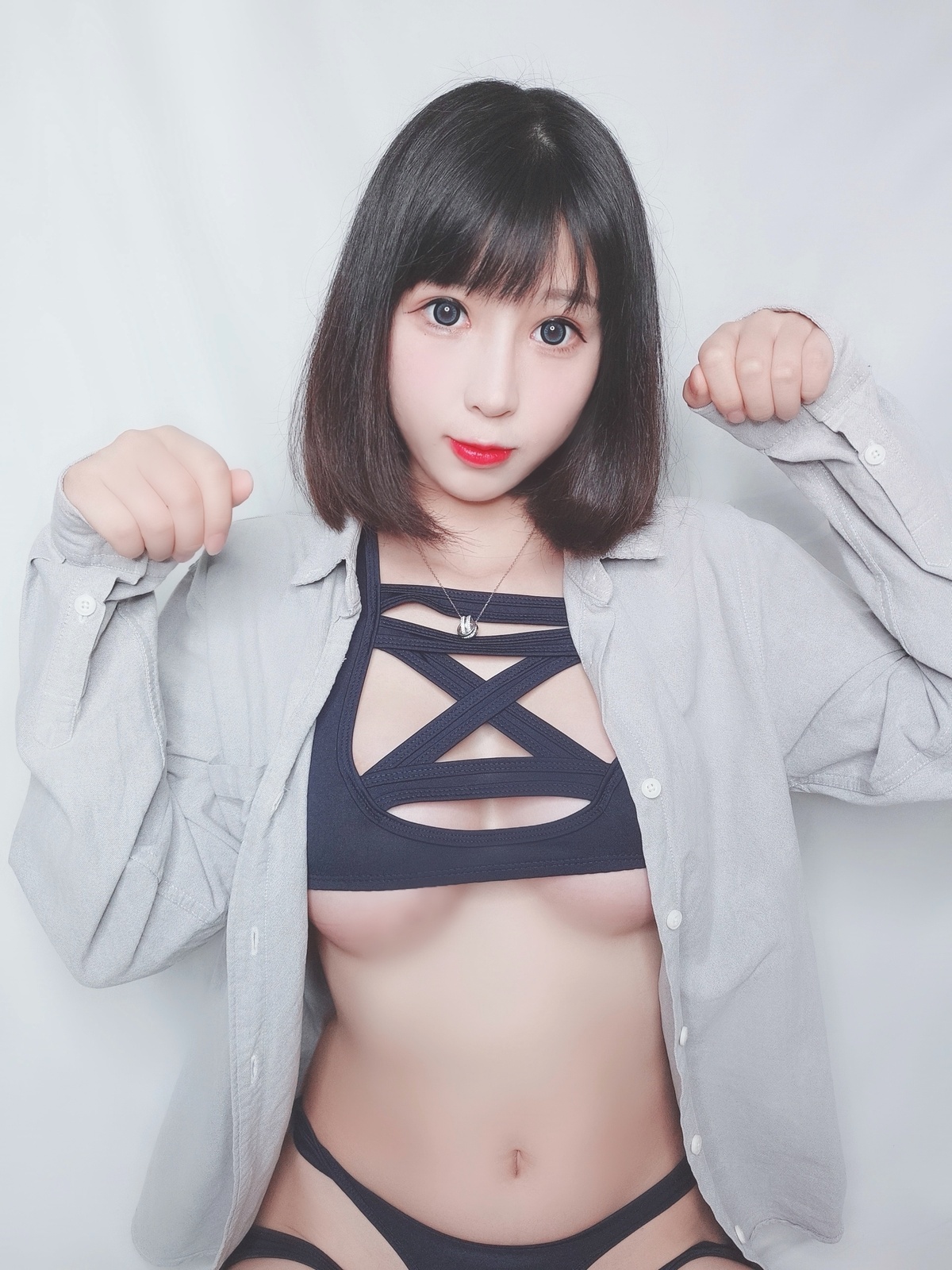 图片[2]-【小酥酱】黑米粥的斗鱼飞机写真礼包8套-4-COS世界