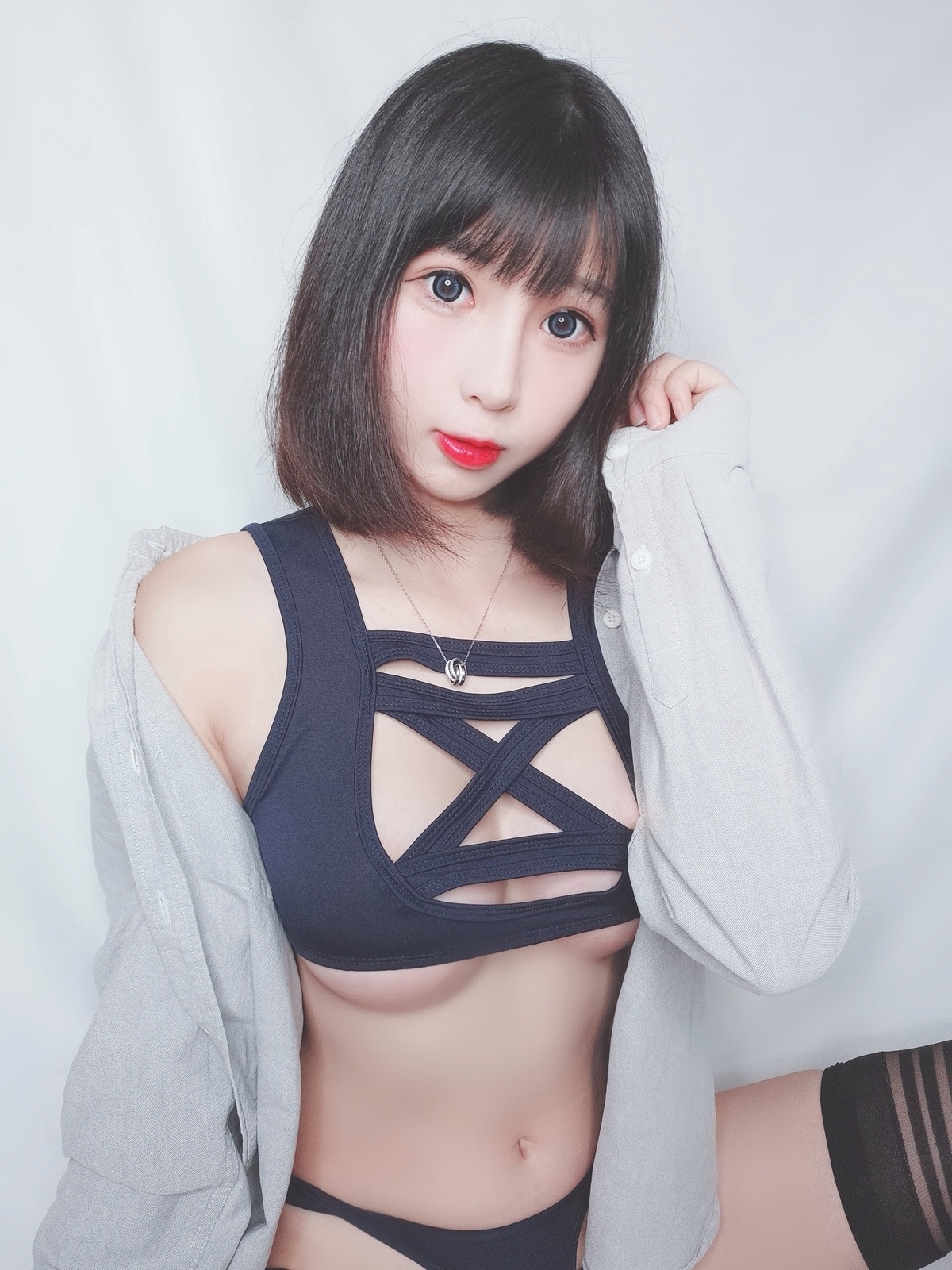 图片[4]-【小酥酱】黑米粥的斗鱼飞机写真礼包8套-4-COS世界