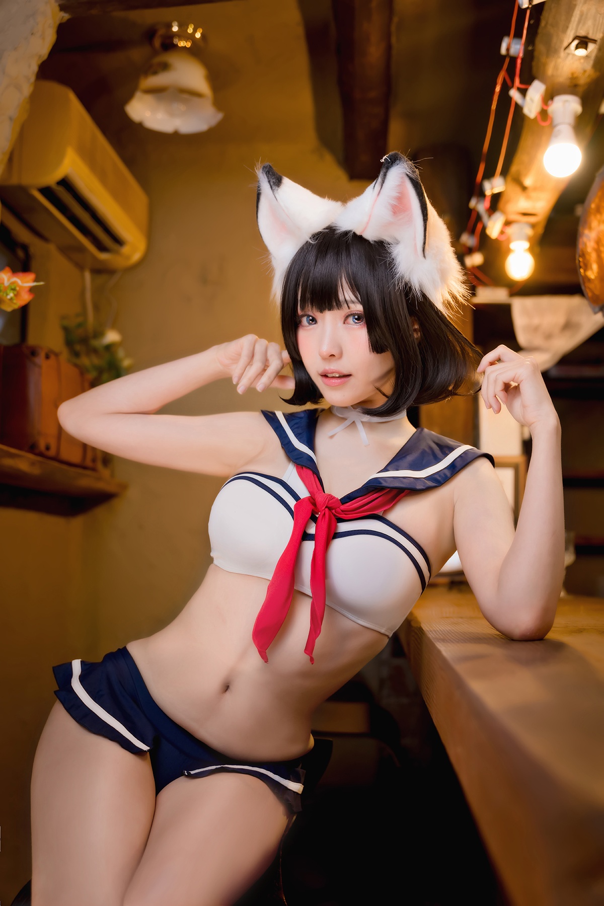 「2021妹子图合集」ElyEE子 – NO.79 Kemomimi Izakaya 獸耳居酒屋-COS世界