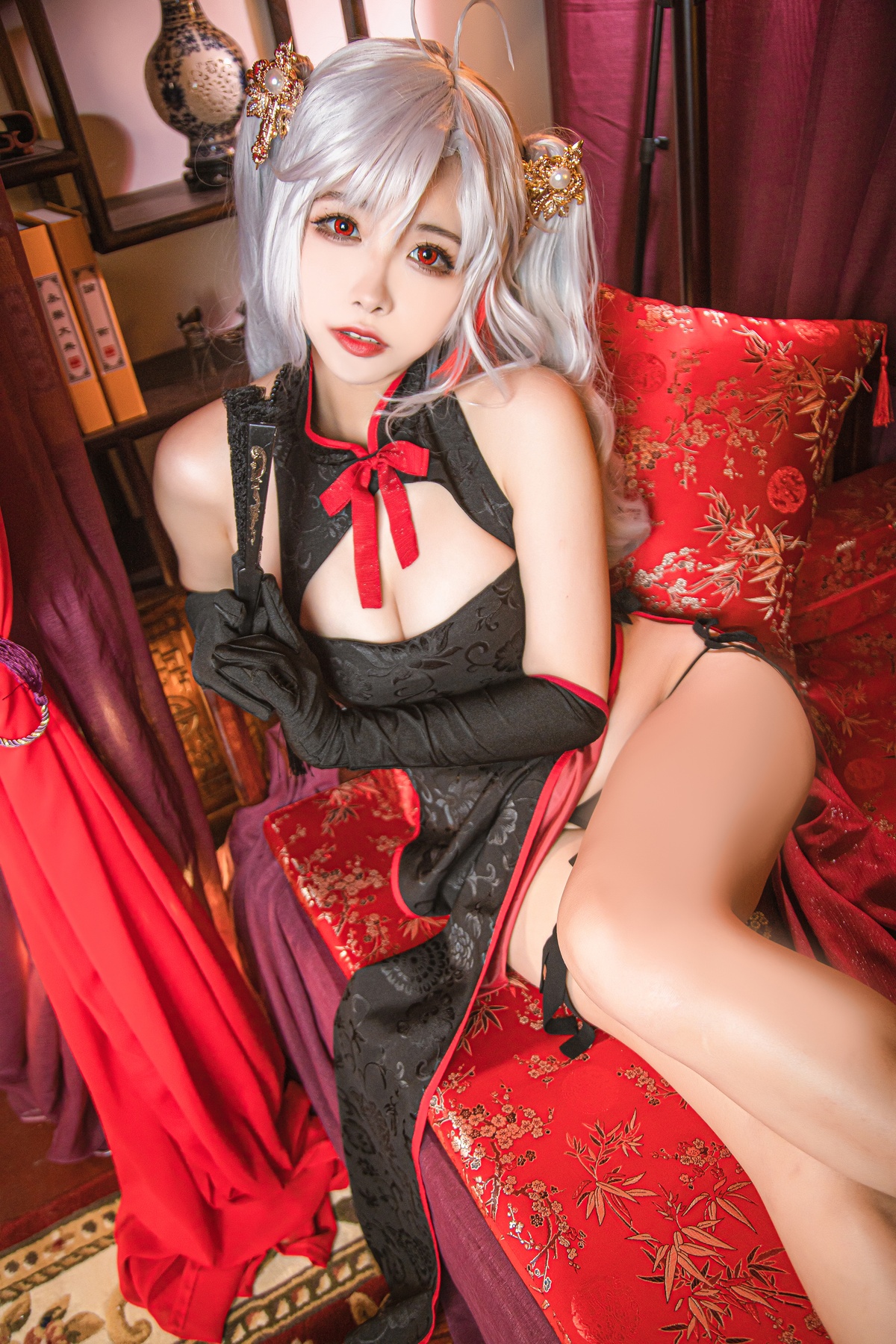 图片[3]-「微博红人」Momoko葵葵 – NO.19 欧根亲王 COS本子-旗袍-COS世界