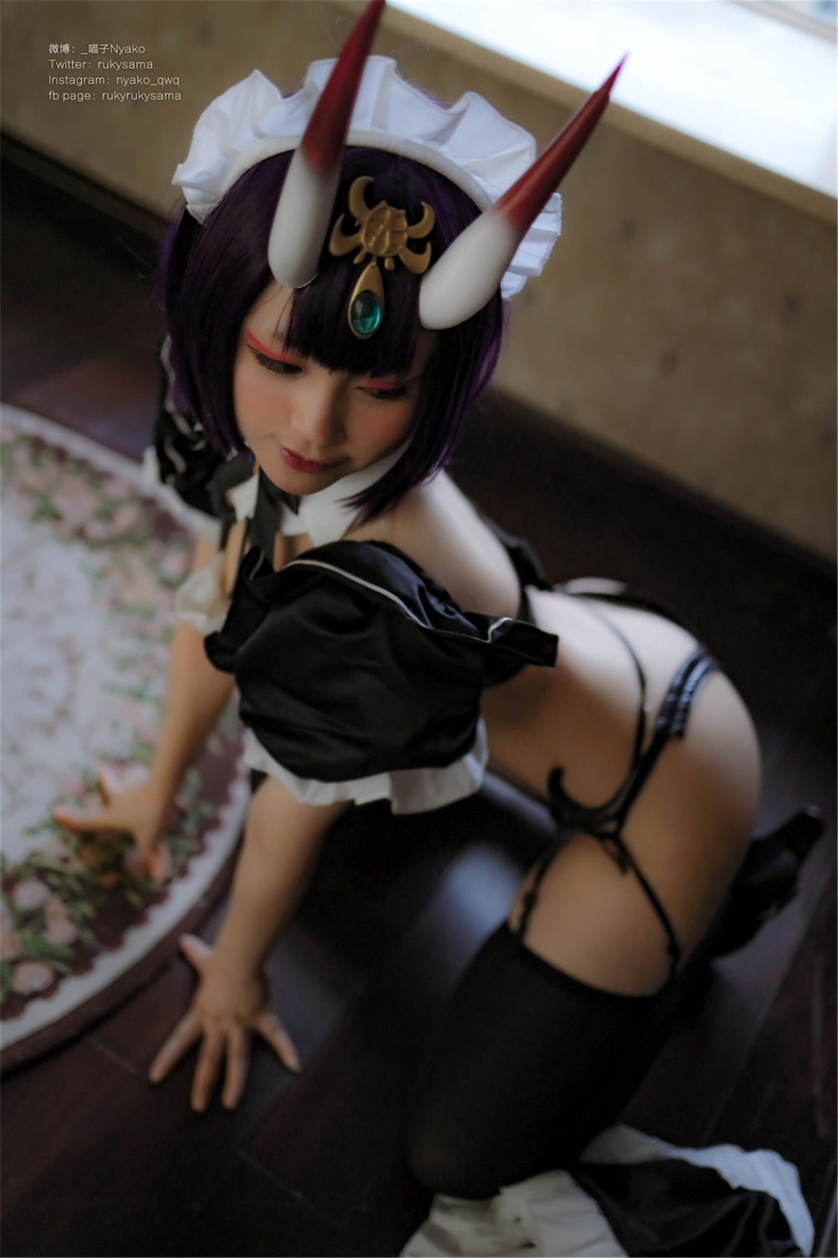 图片[5]-微博Coser@Nyako喵子 酒吞童子女仆-COS世界