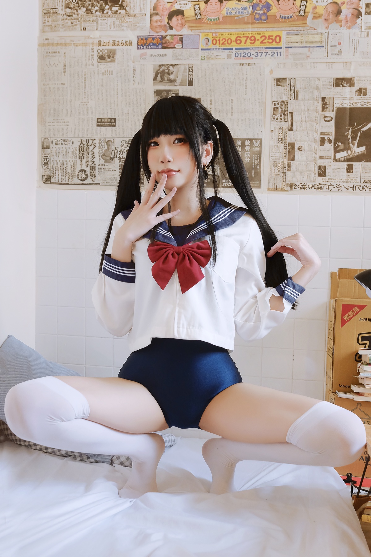 「微博红人」JK 死库水- Kawaii_school_girl-COS世界