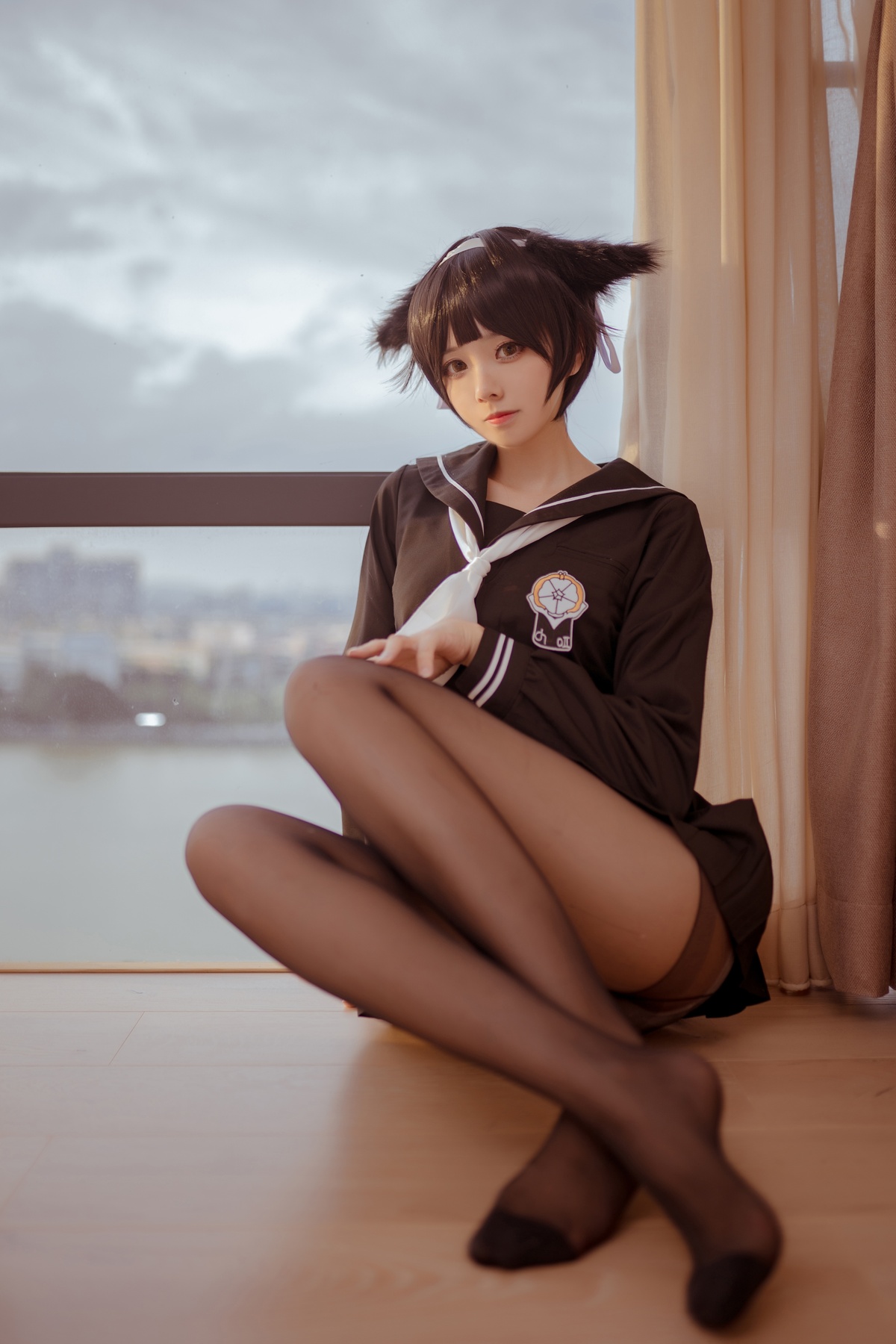 图片[5]-微博Coser@前羽_rr – NO.05 小野妹子w&前羽 校服-COS世界