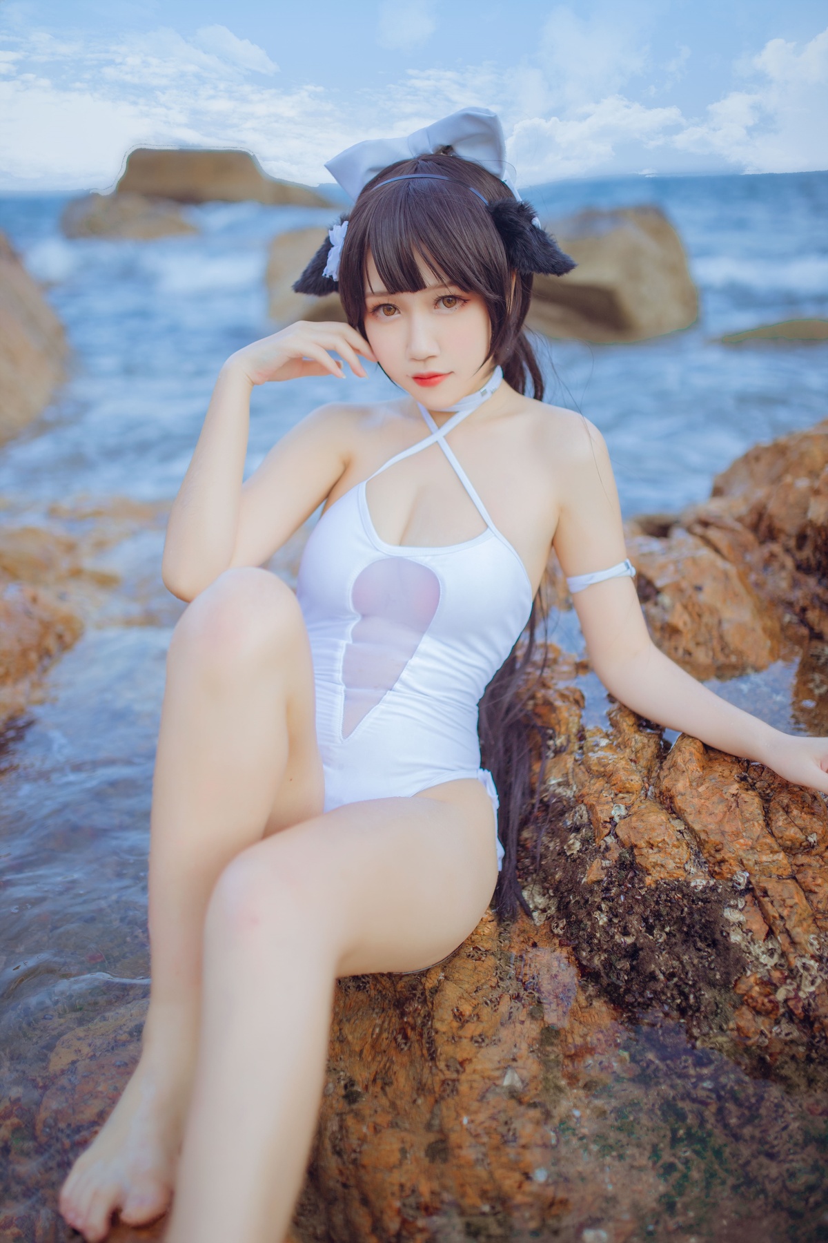 图片[3]-抖娘利世_NO.18 – 獒犬海边泳装-COS世界
